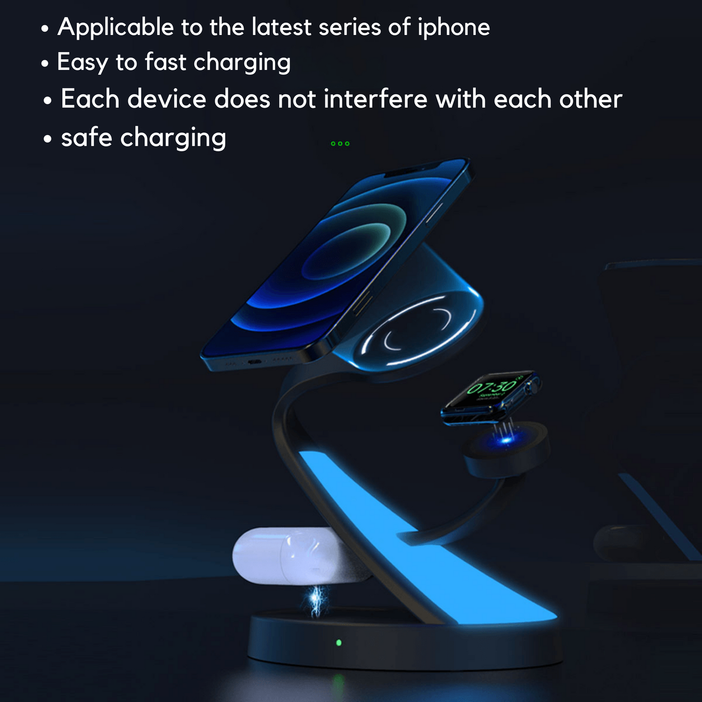 Crab One - 5 in 1 Wireless Charging Stand for Apple Devices