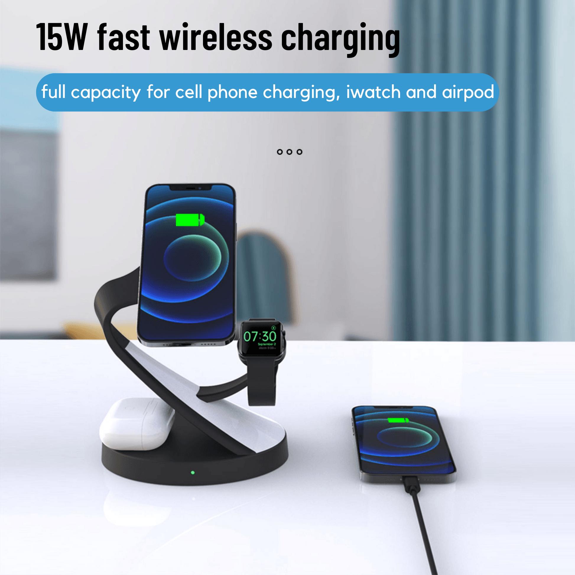 Crab One - 5 in 1 Wireless Charging Stand for Apple Devices