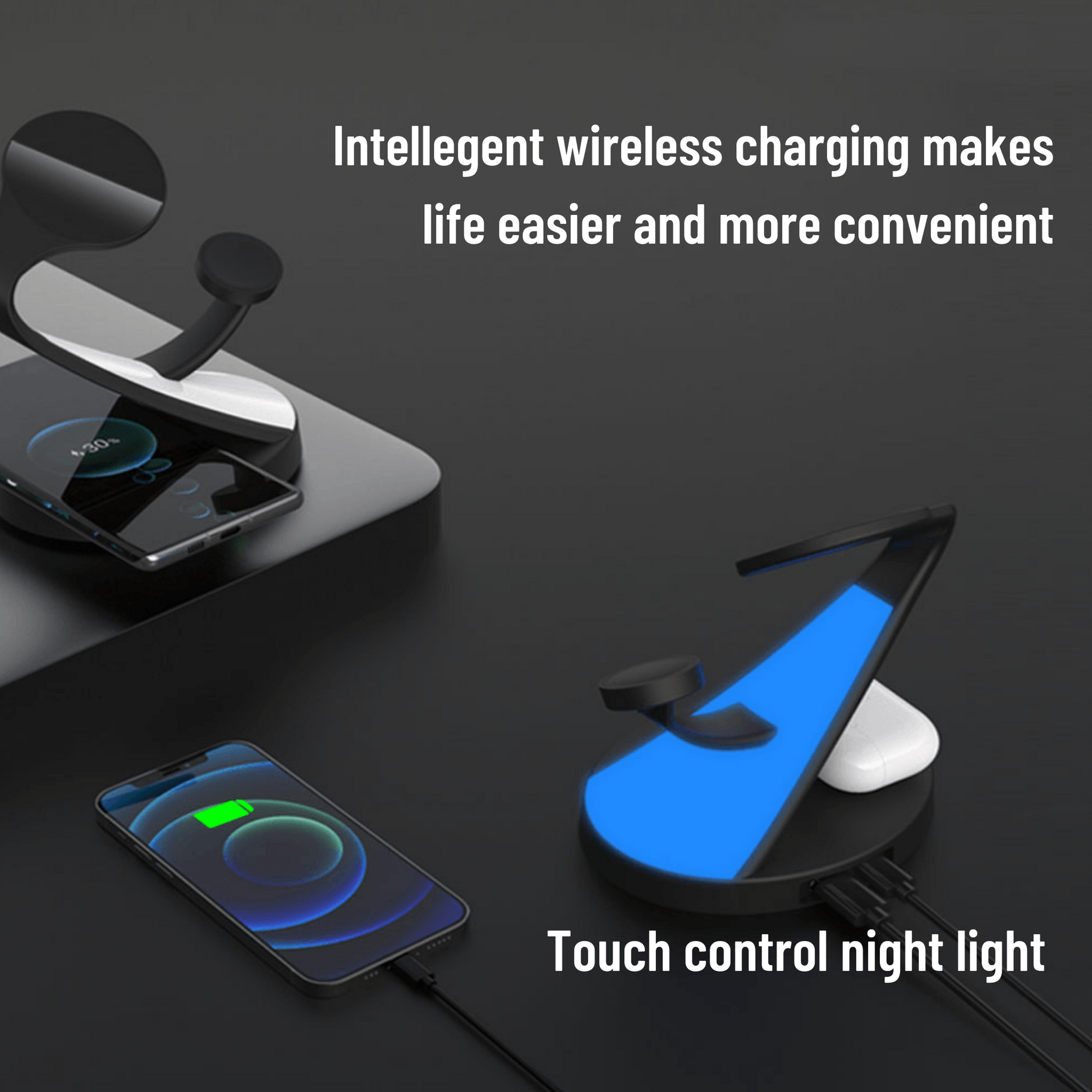 Crab One - 5 in 1 Wireless Charging Stand for Apple Devices